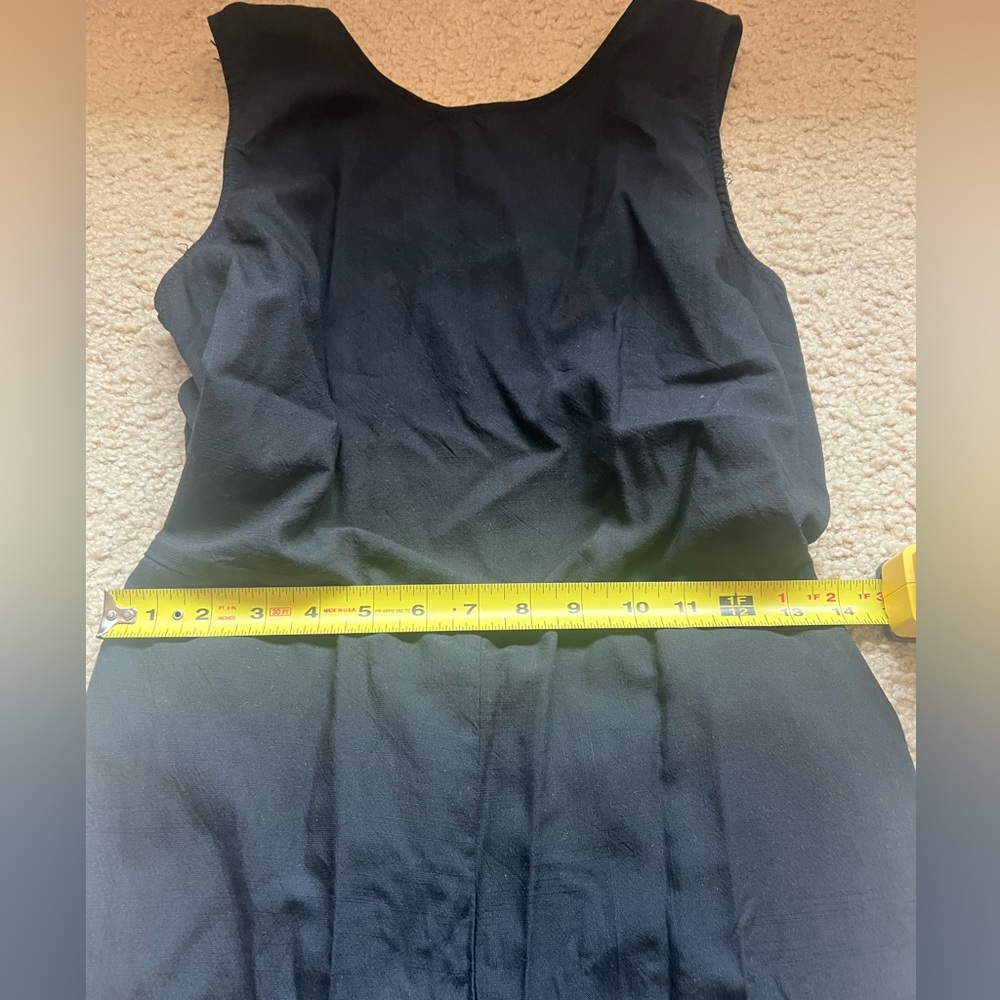NWT: Marine Layer Eloise Belted Jumpsuit: Black - Picture 6 of 10